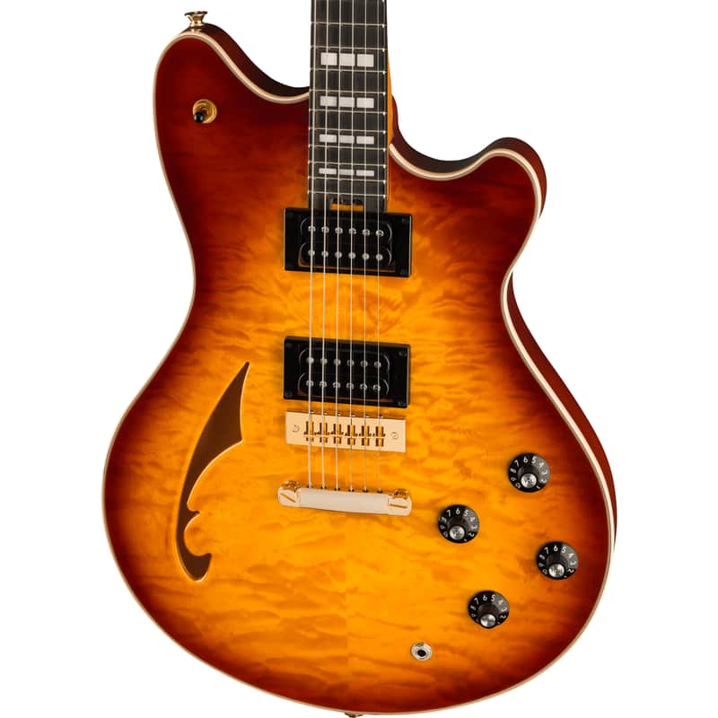 EVH SA-126 Special, QM Semi-Hollow Electric Guitar - Tobacco Sunburst image 1