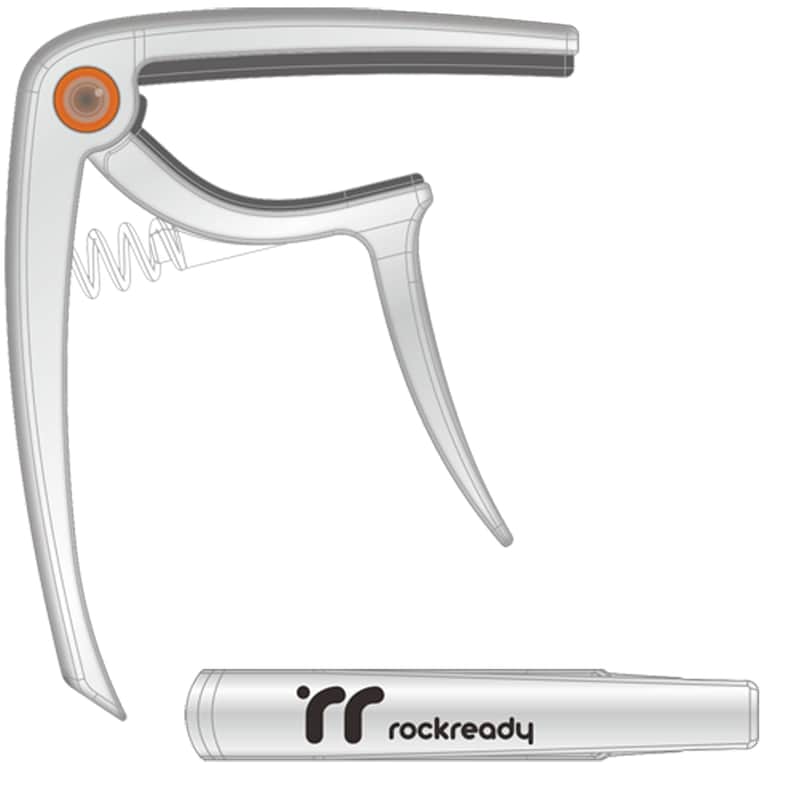 Rockready guitar capo ergo silver image 1