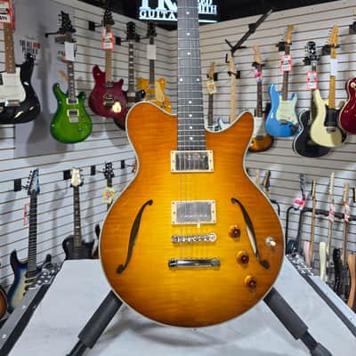 Eastman Romeo California Semi-hollowbody Electric Guitar - Goldburst w/OHSC & PLEK*D #659 image 4