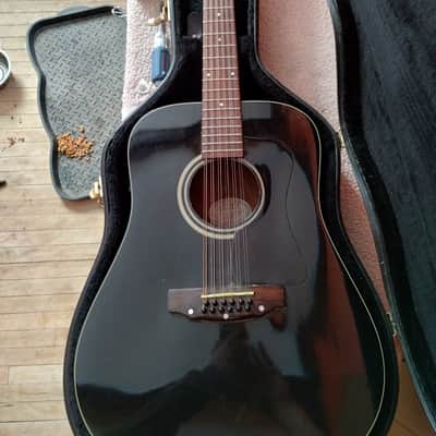Guild D25-12. Black 1990s - Black image 2