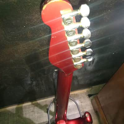 Yamaha SE 350 Super Strat Floyd Rose 1980s Candy Red image 8
