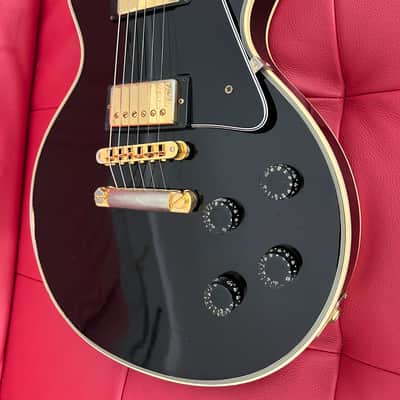 Gibson  Les Paul Custom  1979 maple fretboard fretless wonder Black gold image 2