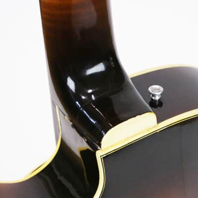 1973 Carl Barney No. 14 7-String Archtop Electric Acoustic Jazz Guitar Dark Sunburst Vintage Original Rare Early Production Made for Bucky Pizzerelli w/ Original Hard Case image 17