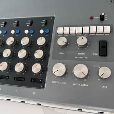 Yamaha EM-90A - Mixer Drum Machine Spring Reverb - 1970s - Blue / Silver image 4