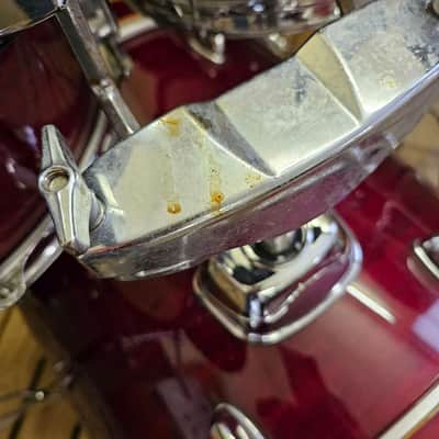 Drum Kit Mapex M Birch, Transparent Red Complete USED! RKMBK280726 image 6