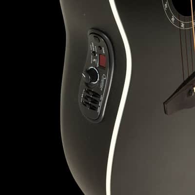 Ovation 2771AX Pro Series Standard Balladeer Deep Contour Acoustic-Electric Guitar Black image 11