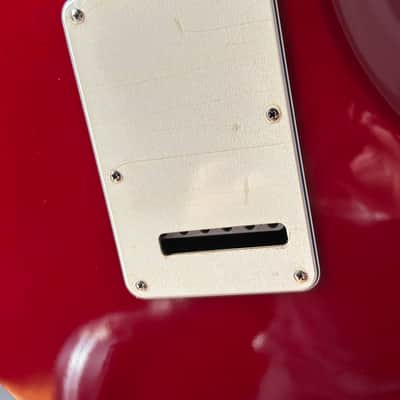 Fender American Standard Stratocaster with Matching Headstock, Maple Fretboard 1995 - Candy Apple Red image 9