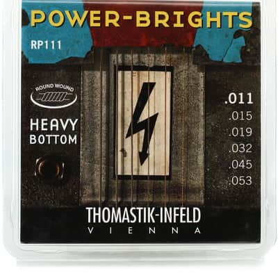 Thomastik-Infeld RP111 Power-Brights Heavy Bottom Electric Guitar Strings - .011-.053 Medium image 1