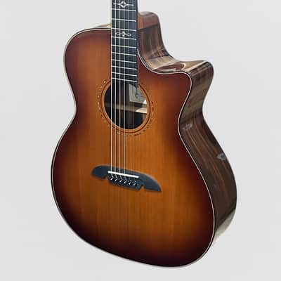 Alvarez AGE95CESHB Grand Auditorium Red Cedar/Macassar Ebony Acoustic-Electric Guitar - Shadowburst image 3