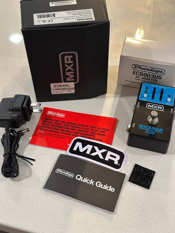 MXR MX100 Rockman X100 Analog Tone Processor 2025 - Present - Black / Blue image 1