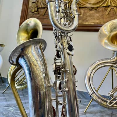 Selmer Series II baritone saxophone Silver gorgeous 1995 - SN 529xxx image 6