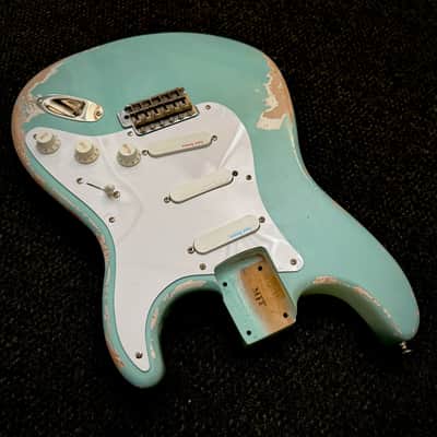 MJT Loaded Body Stratocaster 2020s - Surf Green image 3
