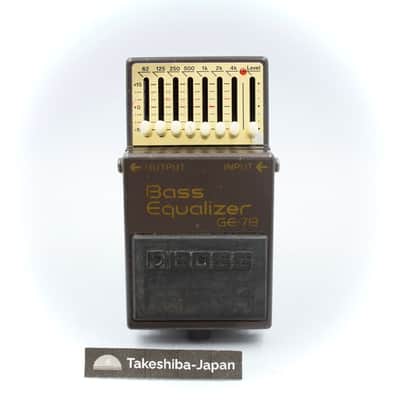 Boss GE-7B Bass Equalizer Made in Taiwan Black Label ACA Guitar