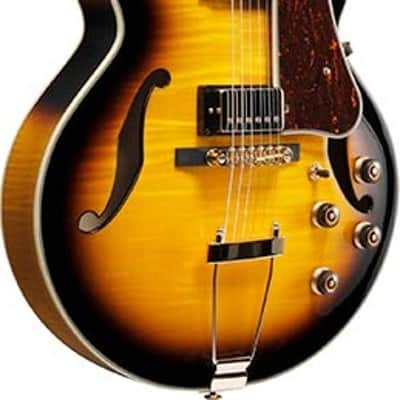 Ibanez AF95FM AYS Artcore Hollowbody Electric Guitar. Antique Yellow Burst image 3