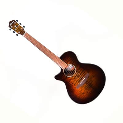 Ibanez AEG70L-TIH Left Handed Acoustic/Electric Guitar – Tiger Burst High Gloss 2024 - Tiger's Eye Burst image 1