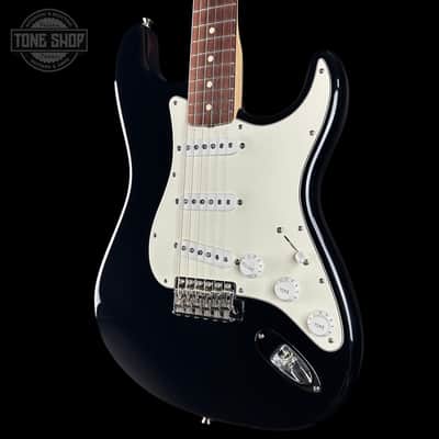 Used 2010 Fender Custom Shop 1960 Stratocaster NOS Black Matching Headstock w/case TSU24732 image 3