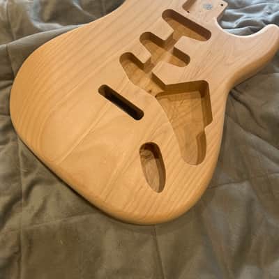 Unfinished Two Piece Alder Strat Body image 2