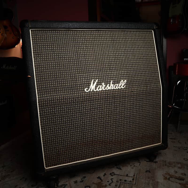 Vintage Marshall 4x12 1970's era Rola Cabinet Slant Cab England image 1