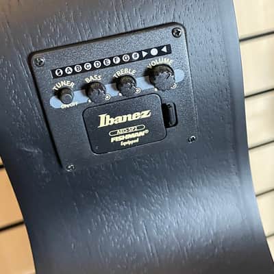 Ibanez AEG721-BOT 7-String Black Out Acoustic Guitar Made in Indonesia image 7