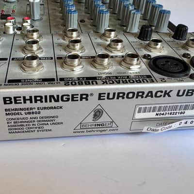 Behringer Eurorack UB802 6-Input 2-Bus Mixer 2006 - Silver image 3