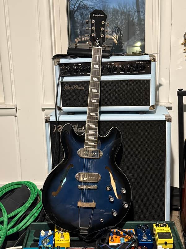 Epiphone Gary Clark Jr. Signature "Blak & Blu" Casino 2015 - 2019 - Black & Blu image 1