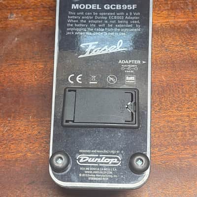 Dunlop GCB95F Cry Baby Classic Wah 2003 - Present - Black image 4