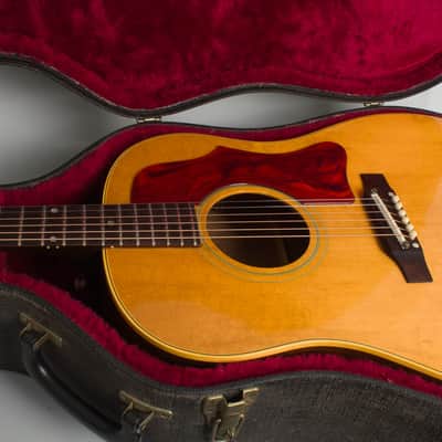 Gibson  J-50 Adj. Flat Top Acoustic Guitar (1965), ser. #364820, black tolex hard shell case. image 13