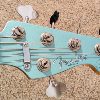 Fender Roscoe Beck Artist Series Signature Bass V 2004 - Teal Green Metallic image 7