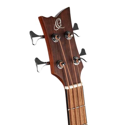 Ortega D7E-BFT-4 Deep Series 7 Spruce Top Mahogany Neck Medium Scale 4-String Acoustic-Electric Bass Guitar image 15