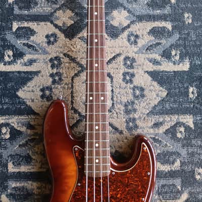 Fender American Deluxe Jazz Bass Special Edition Quilt 1999-2000 - Tobacco Burst image 9