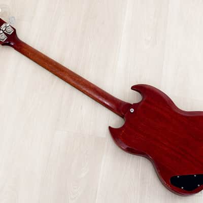 1963 Gibson EB-0 Cherry Vintage Short Scale SG Bass, 100% Original w/ Case image 13