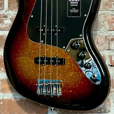 NEW Fender Player II Jazz Bass - Sparkle 3-Color Sunburst, Ships Super Fast With A Professional Set Up! image 1