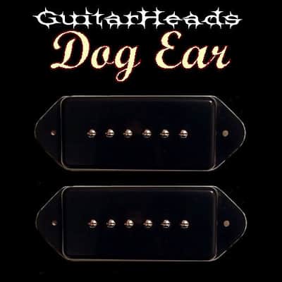 GuitarHeads DOG EAR P90 Pickups - Bridge/Neck Set of 2 - BLACK image 4