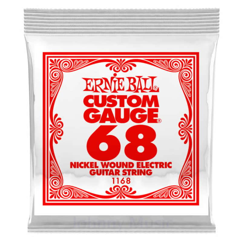 .068 Custom Gauge Electric Guitar Single String Nickel Plated Wound On Tin Plated Steel Hex Core image 1