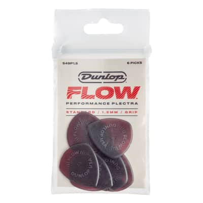 Dunlop 549 Flow Standard Grip Pick 1,5 mm - Set of Picks image 1