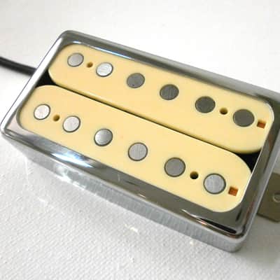 HYBRID Humbucker NECK 7kOhm PAF Pickup Alnico V Rods CREAM Double Slug Fender Tone Gibson Size Q Pickups Custom Shop image 1