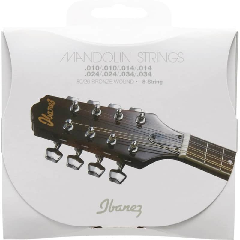 IBANEZ IMDS4 Mandolin Strings 010-034 80/20 Bronze Wound 8-String image 1