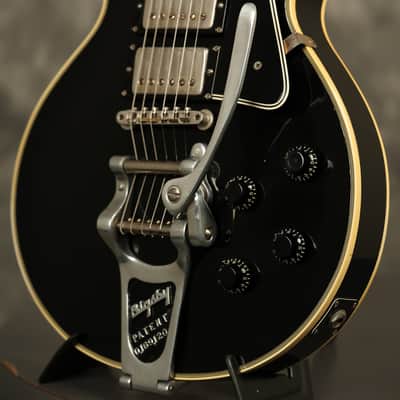 1957 Gibson Les Paul Custom Black w/original Bigsby + "Fretless Wonder" HANG TAG image 7