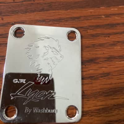Lyon by washburn Logo neck plate 2010’s Chrome image 1
