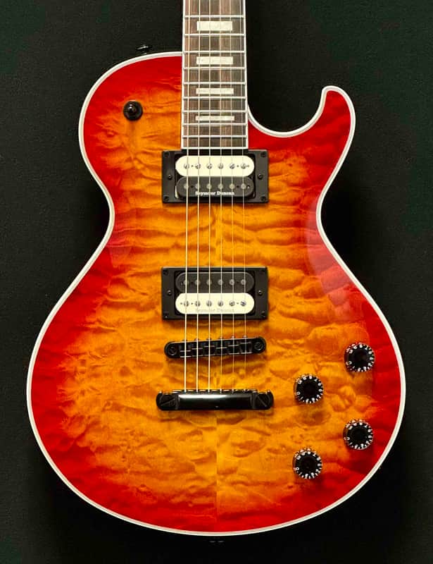 Dean Dean Thoroughbred Select Floyd Quilted Maple 2021 - Natural Black Burst image 1