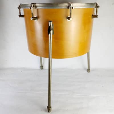 Sonor Timpani-Tom Drum 10 x 16" Vintage 70s Made In Germany 6Ply Natural Beech image 6