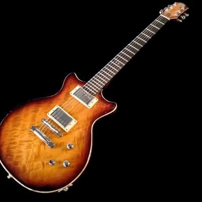 Luthier made semihollow guitar 2026 - Red cherry sunburst image 10