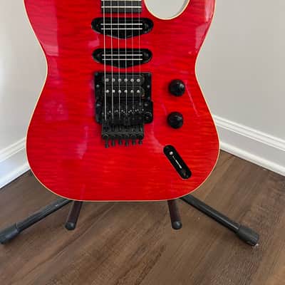 Hamer USA TLE Custom 1986 Red Boomerang Inlays Electric Guitar Tele Style image 2