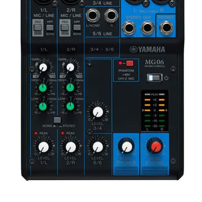 Yamaha 6-Channel Analog Mixer MG06 image 1