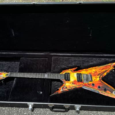 2008 Dean Dimebag Darrell Signature Razorback Explosion Left Handed W/OHSC Dime Pantera Lefty image 1