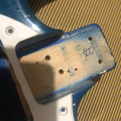 Vintage Mosrite Ventures ii Slab Body 1965 Blue EXTREMELY RARE Johnny Ramone HSC !!! image 16