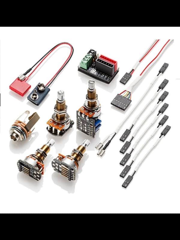EMG- Solderless wiring kit- 1 or 2 pickups, Long shaft, w/push pull pot image 1