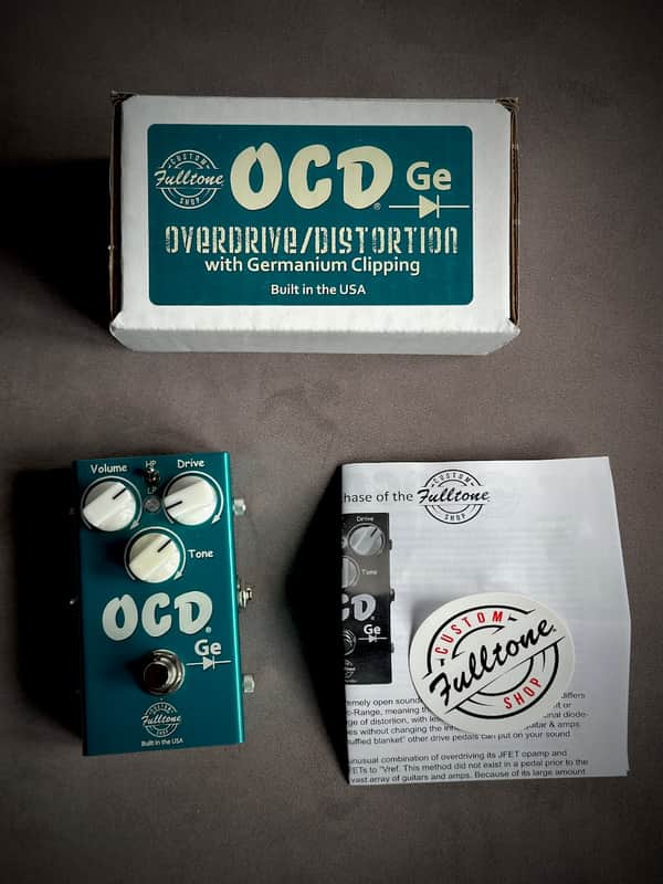 Fulltone Custom Shop OCD-GE Germanium Overdrive 2019 - Tahitian Teal image 1