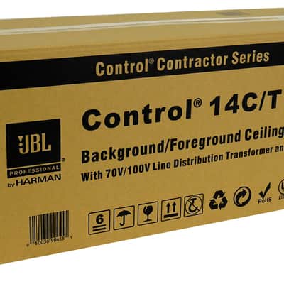 Pair JBL CONTROL 14C/T 4" 25w 70v In-Ceiling Speakers For Restaurant/Bar/Cafe image 6
