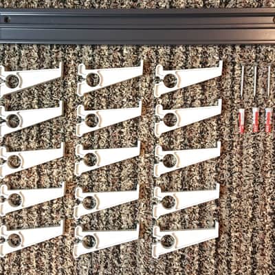 Studio Cable Rack kit with wall fixings for guitar leads, XLRs, AV image 2